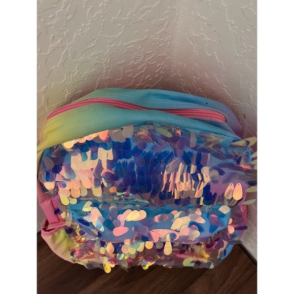 NWT Journeys Kidz Accessory Innovations Iridescent Gradient Rainbow Backpack - Picture 4 of 6